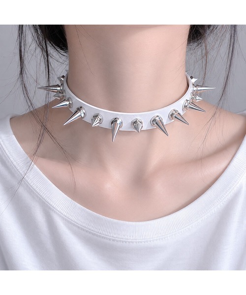 Bling Leads チョーカー 「Bls」「ZA」「Bling Leads」パンクスタッズ