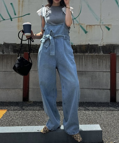 WILLFULLY（ウィルフリー） サロペット オーバーオール denim tapered