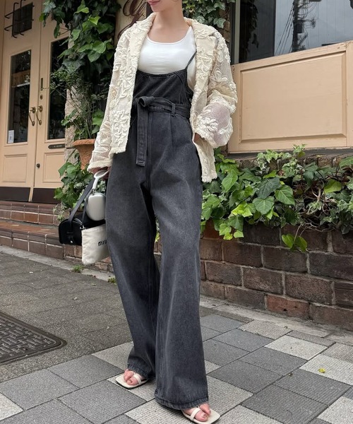 WILLFULLY（ウィルフリー） サロペット オーバーオール denim tapered