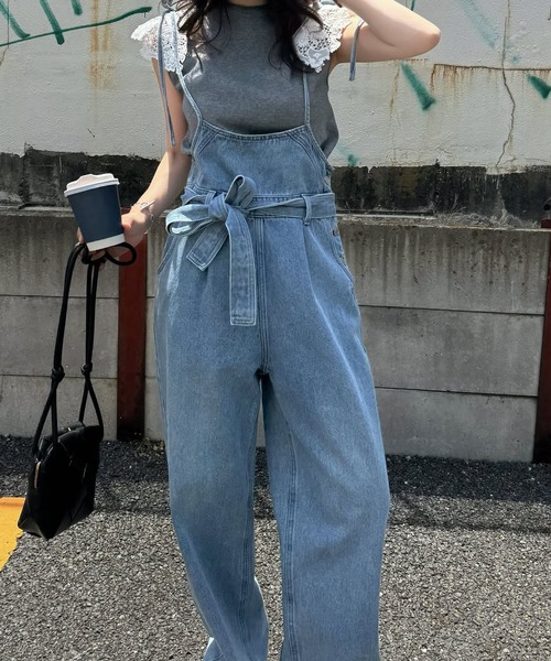 WILLFULLY（ウィルフリー） サロペット オーバーオール denim tapered