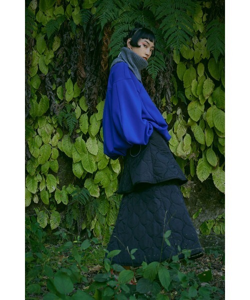 「OMMO」 長袖カットソー F ブルー レディース_画像5