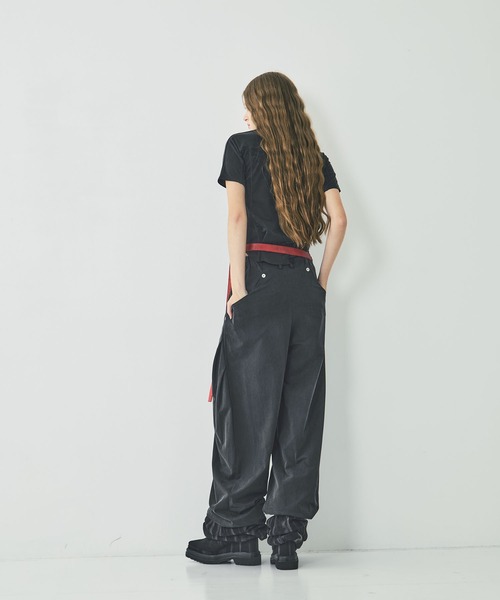 CONZ スラックス パンツ curve leg trousers cupra jersey レディース