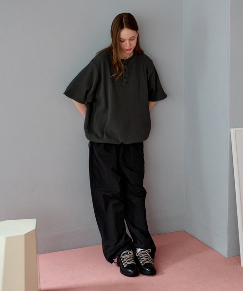 「WETTEMPT」 半袖Tシャツ MEDIUM チャコールグレー メンズ_画像9