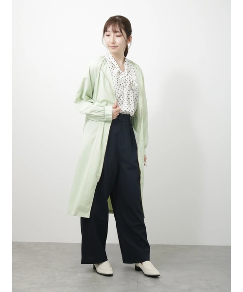 「Te chichi TERRASSE」 長袖ブラウス フリ- ブラック レディース_画像3