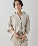 ブラウス シャツ 「セットアップ対応」リヨセル...の詳細画像1