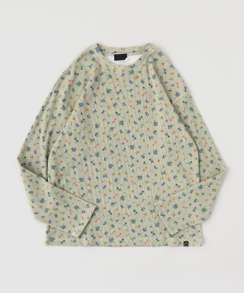 PHINGERIN（フィンガリン） tシャツ FLOWER L/S WAFFLE THERMAL メンズ