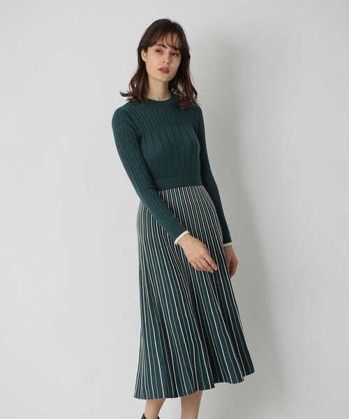 ワンピース ストライプ コンビ ニットドレス Zozotown Paypayモール店 通販 Paypayモール