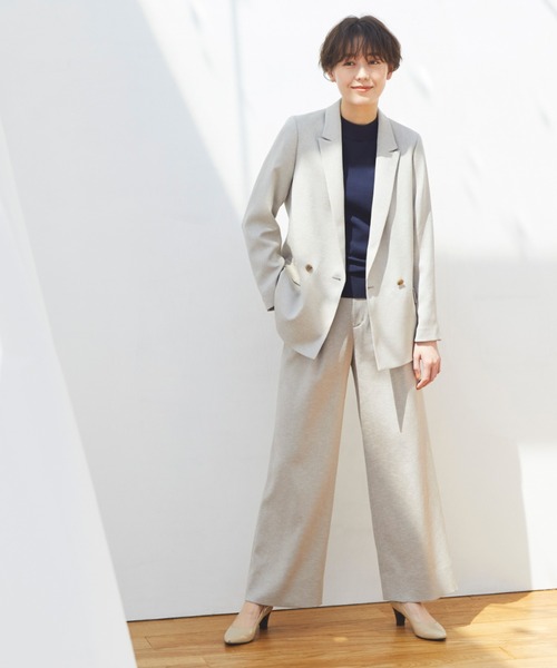 パンツ スーツ 洗えるハイウエスト タック入りワイドパンツ リネン調無地 Zozotown Paypayモール店 通販 Paypayモール