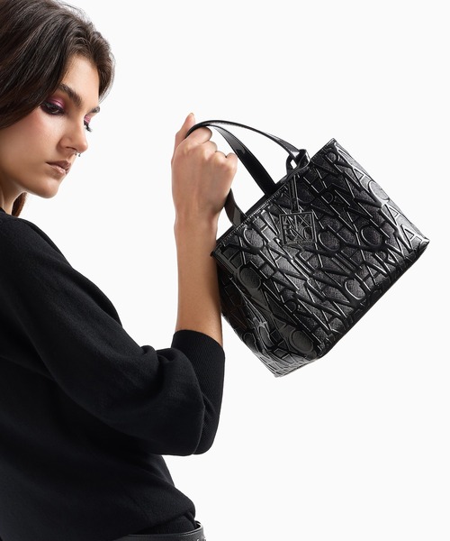 美品/定価20万●ジョルジオアルマーニ ハンドバッグ ロゴ刻印 レザー 白 三越伊勢丹 | GIORGIO ARMANI/ジョルジオ アルマーニ_Women通販