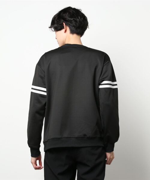 STYLEBLOCK トレーナー スウェット ストレッチポンチ袖ライン