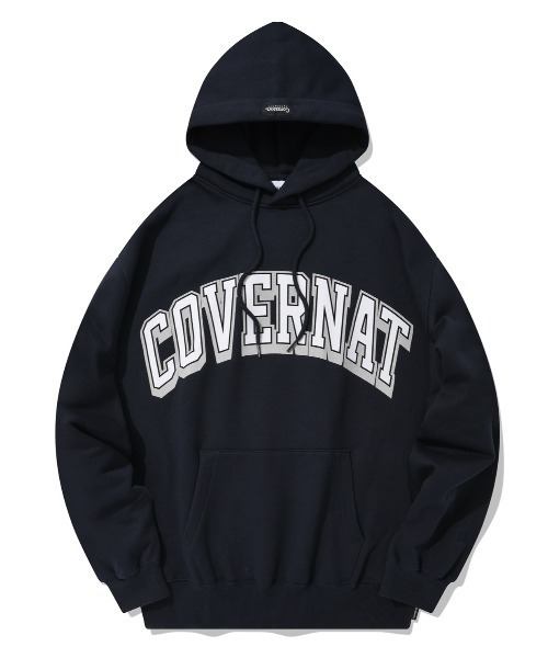 スウェット・トレーナー COVERNAT Overfit arch logo half zip-up sweatshirt navy MUSINSA | COVERNAT Overfit Arch Logo Half Zip-up Sweatshirt Navy