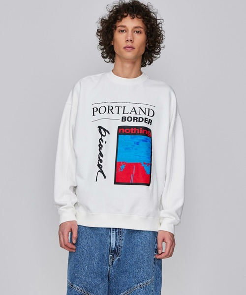 Iroquois トレーナー スウェット DRAW THE LINE SWEATSHIRTS メンズ 
