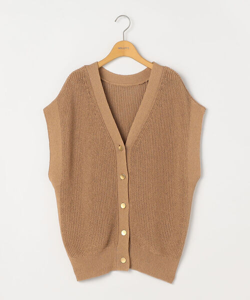 【美品】ノーリーズ　ウォッシャブルペーパーヤーン2WAYベスト NOLLEY'S ベスト 《手洗い可能》ウォッシャブルペーパーヤーン