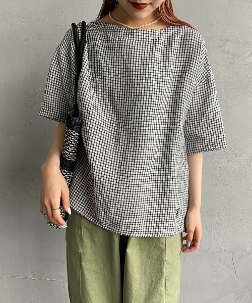 美品　オーシバル　orcival 麻100% チェック　ブラウス 楽天市場】オーシバル オーチバル ORCIVAL レディース リネン