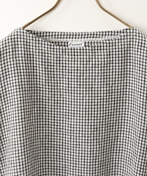 美品　オーシバル　orcival 麻100% チェック　ブラウス ORCIVAL レディース シャツ ブラウス 「ORCIVAL/オーシバル