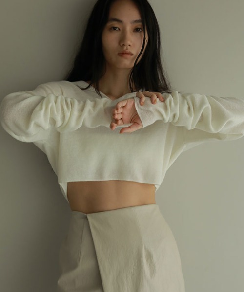 ETRE TOKYO ニット セーター クロップドフーディーニット