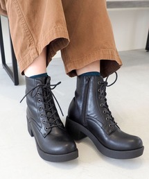 byあしながおじさん ブーツ 厚底レースアップブーツ 8980694