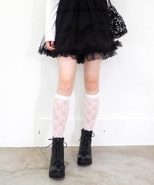 byあしながおじさん ブーツ 厚底レースアップブーツ 8980694