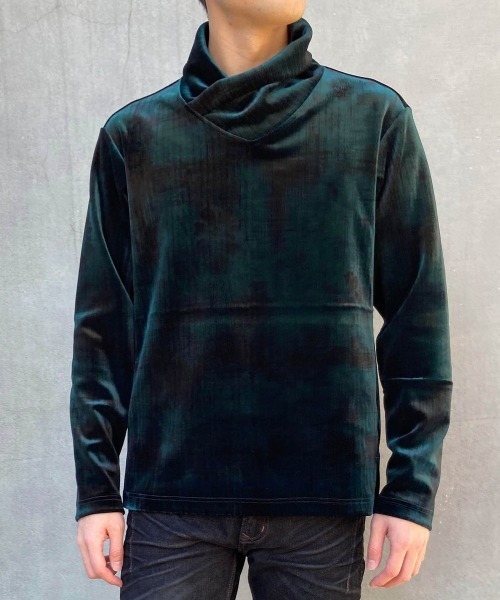 カールくん HIDEAWAYS NICOLE（ハイダウェイ ニコル） tシャツ オフネックショール