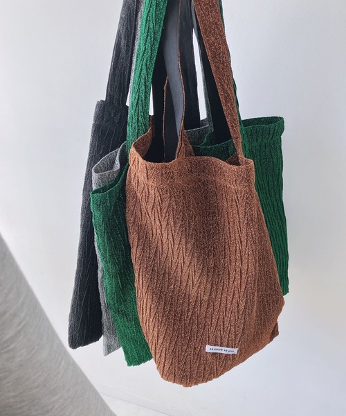 AS KNOW AS（アズノゥアズ） トートバッグ クリンクルラメトートバッグ