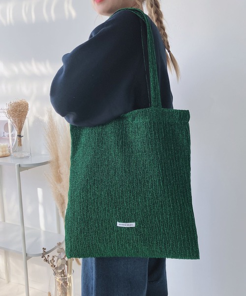 AS KNOW AS（アズノゥアズ） トートバッグ クリンクルラメトートバッグ