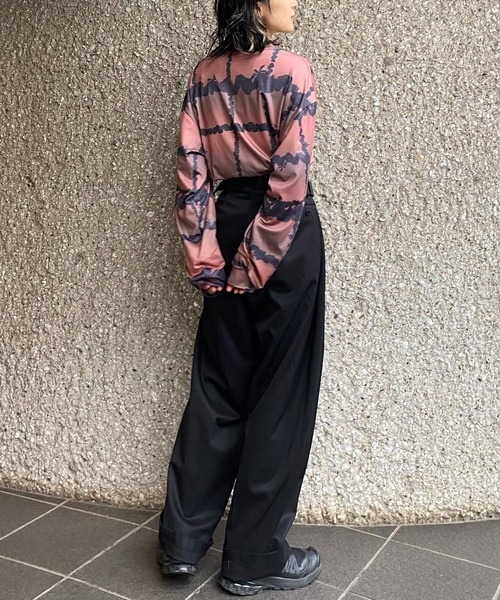tシャツ heki ヘキ ランダムフラワーチェックTシャツ レディース THE MILES tシャツ heki ヘキ ランダムフラワーチェックTシャツ