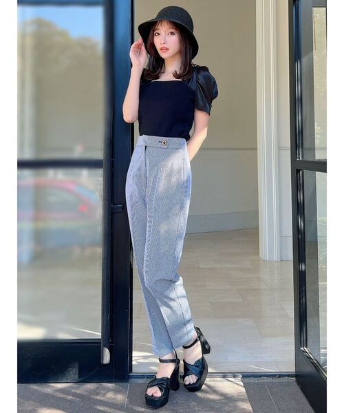 RESEXXY パンツ センタープレステーパードパンツ「セットアップ