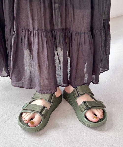 ALDO(アルド) ☆ スライドサンダル 厚底 ビーチ トラベル ORiental TRaffic サンダル ナイロンベルトスライドサンダル
