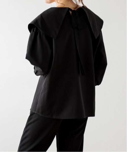 OHGA アシンメトリー ブラウス　ブラック OHGA ASYMMETRY ブラック 【美品】 - メルカリ