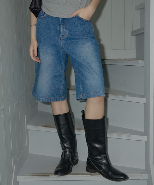 giunon スタンダードハーフデニムパンツ standard half denim pants / スタンダードハーフデニムパンツ
