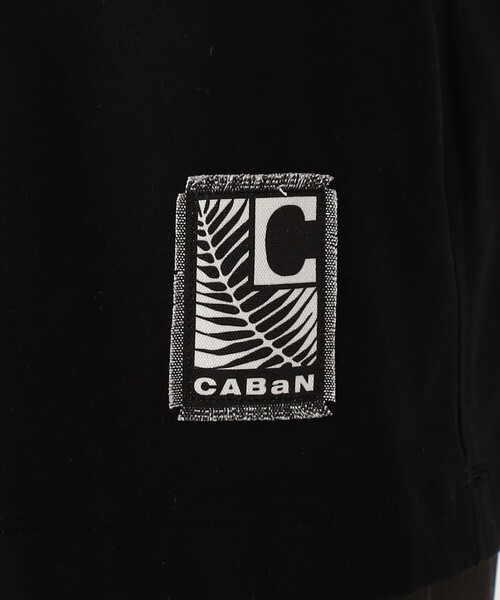 CABaN tシャツ スビンコットン ビンテージフラワーエンブロイ