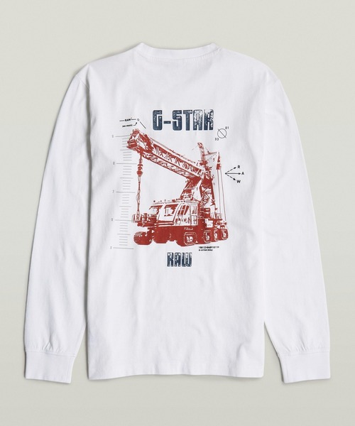 送料込★G-Star★Big Crane Tシャツ G-STAR RAW tシャツ Big Crane Back Graphic T-Shirt