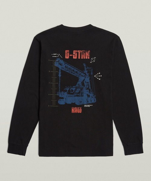 送料込★G-Star★Big Crane Tシャツ G-STAR RAW tシャツ Big Crane Back Graphic T-Shirt
