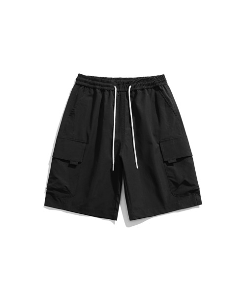 aimoha パンツ outdoor ユニセックス ウエスト紐付き ショート