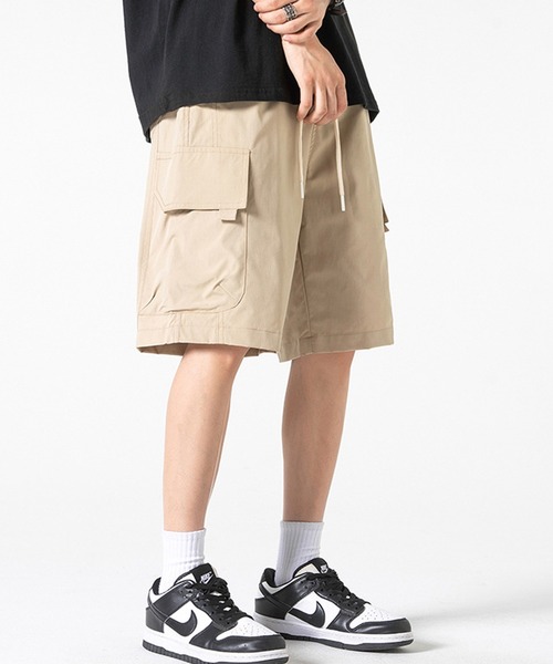 aimoha パンツ outdoor ユニセックス ウエスト紐付き ショート