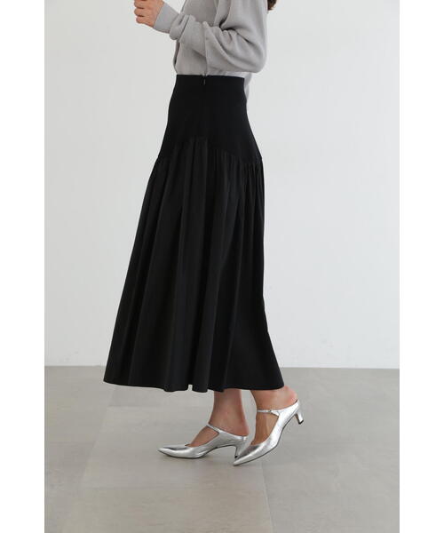 JILL STUART（ジルスチュアート） スカート ニットドッキングタフタ