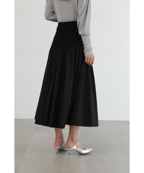 JILL STUART（ジルスチュアート） スカート ニットドッキングタフタ