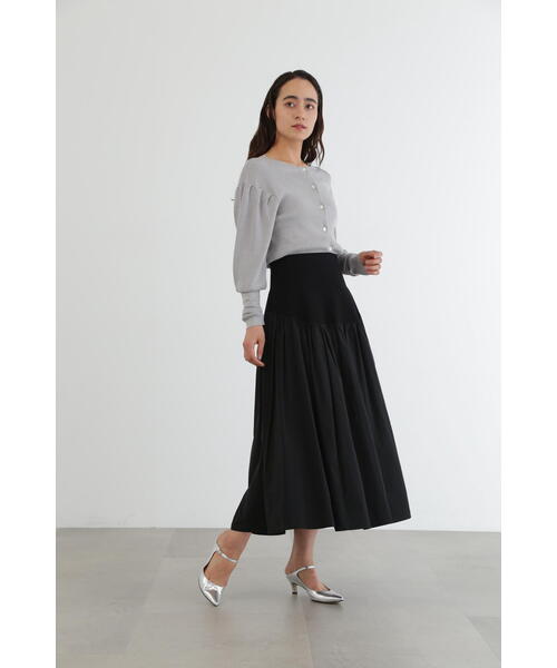 JILL STUART（ジルスチュアート） スカート ニットドッキングタフタ