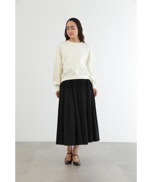 JILL STUART（ジルスチュアート） スカート ニットドッキングタフタ