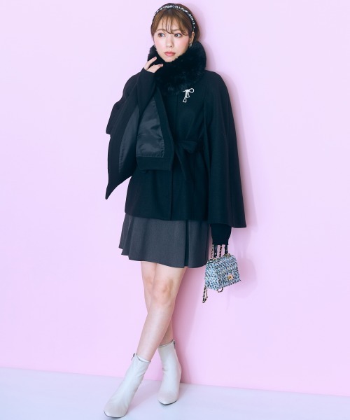 marun（マルン） コート アウター 「大きいサイズ」 ケープデザイン