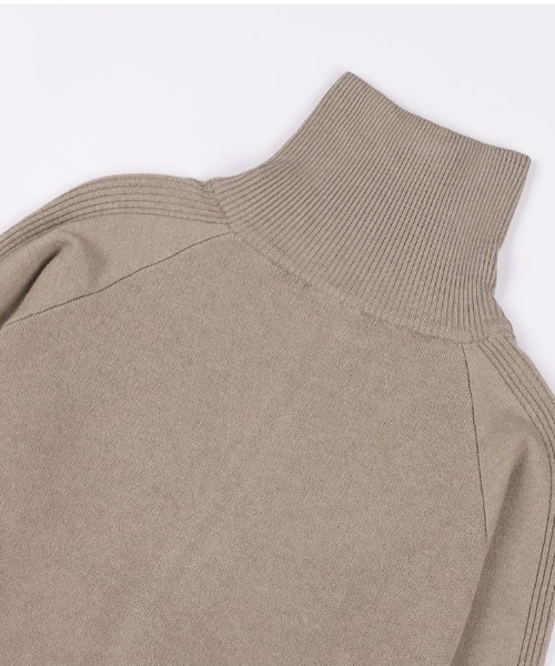 ニット セーター A'GEM/9 × .kom 「 FANCY CLUB/ファンシークラブ」 REGLAN SYMBOL KNIT ZIP-UP/ラグ A'GEM/9 × .kom 『 FANCY CLUB/ファンシークラブ』 REGLAN
