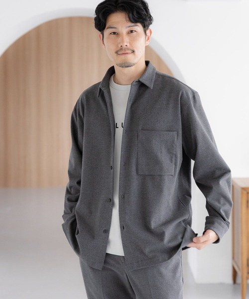 アン本人期 シルク シャツ ダークグレー SKINNY】ワイドカラーワイシャツ/ダークグレー/「4S」スーパーノン