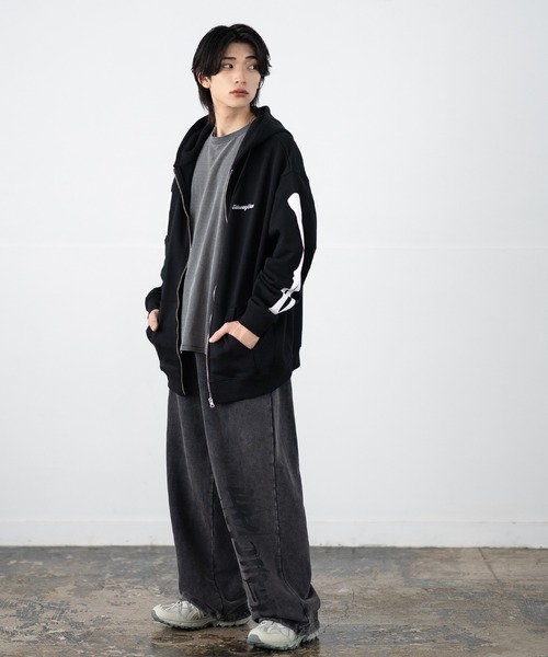 improves（インプローブス） スウェットパンツ ジャージ グランジ加工