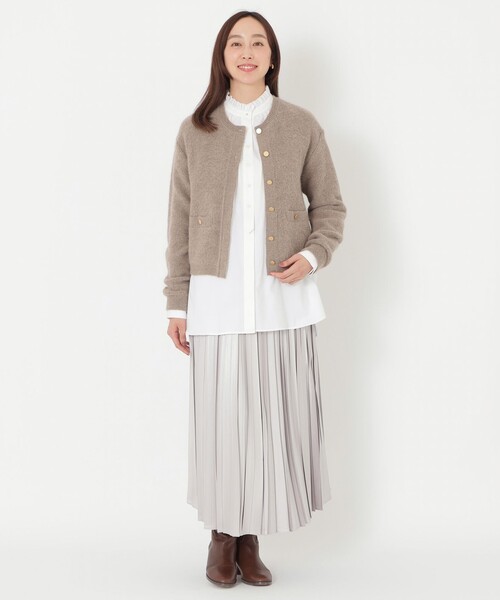 S.ESSENTIALS カーディガン アルパカミックスカーディガン