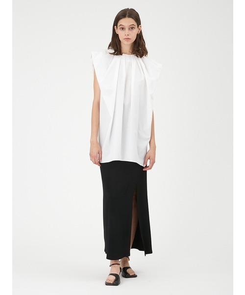 「MIESROHE」 ノースリーブブラウス ONE SIZE ブラック レディース MIESROHE 「MIESROHE」 ノースリーブブラウス FREE ブラック