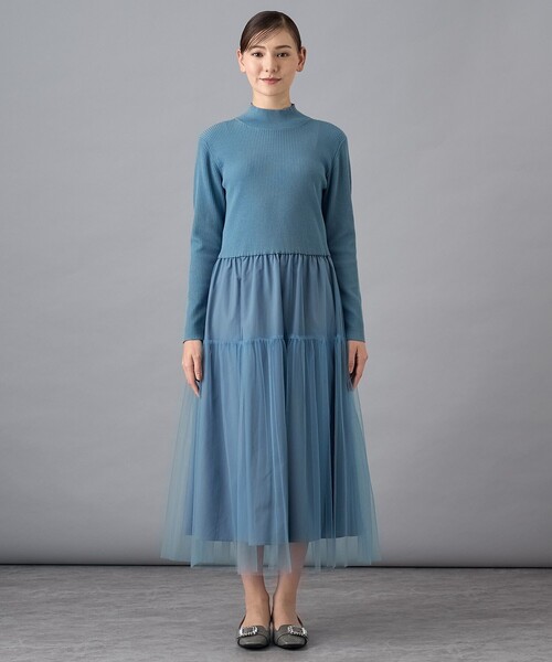 ANAYI ワンピース チュールドッキング : ZOZOTOWN Yahoo!店