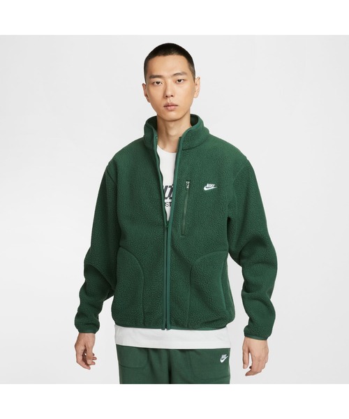 ナイキゴルフ ダウンジャケット ミドル丈 刺繍 フルジップ 深緑 XL 281