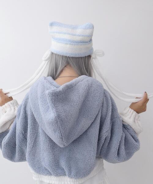 Whinny ニット帽 ニットキャップ Whinny/スペシャルねこパンチ帽