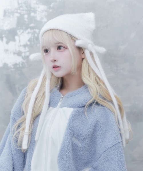 Whinny ニット帽 ニットキャップ Whinny/スペシャルねこパンチ帽