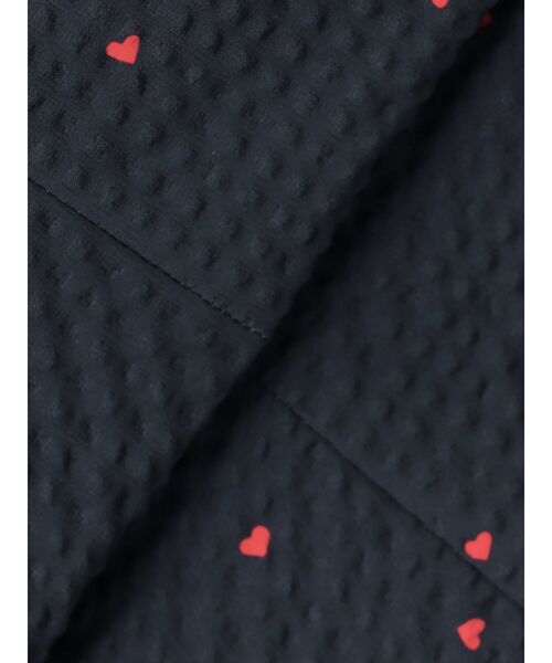 CALNAMUR ワンピース HEART PRINT RIBBON OP/ハートプリント